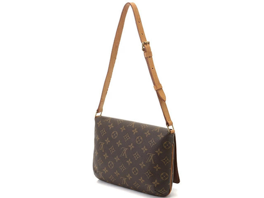 Louis Vuitton Shoulder Monogram Musette Short Tango Bag Brown
